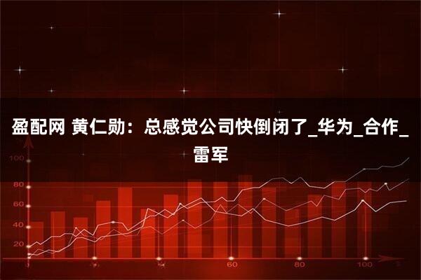 盈配网 黄仁勋：总感觉公司快倒闭了_华为_合作_雷军