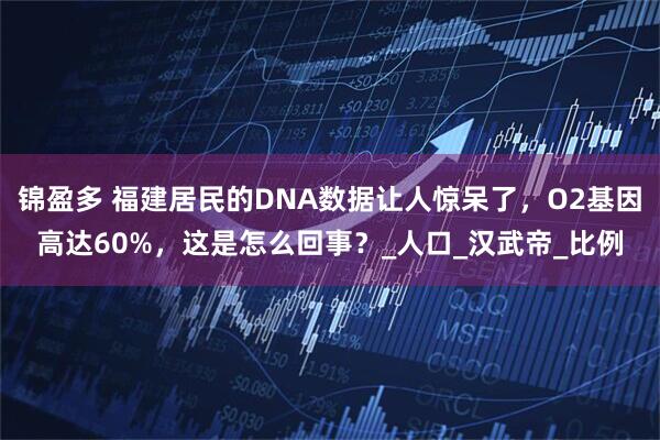 锦盈多 福建居民的DNA数据让人惊呆了,O2基因高达60%,这是怎么回事?_人口_汉武帝_比例