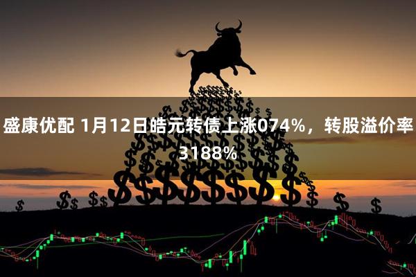 盛康优配 1月12日皓元转债上涨074%，转股溢价率3188%